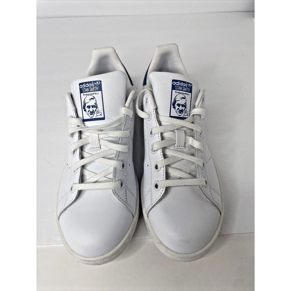 Adidas‎ Stan Smith Men's Tennis Shoes - Size 6 White Blue S74778 Sneakers - Picture 2 of 6